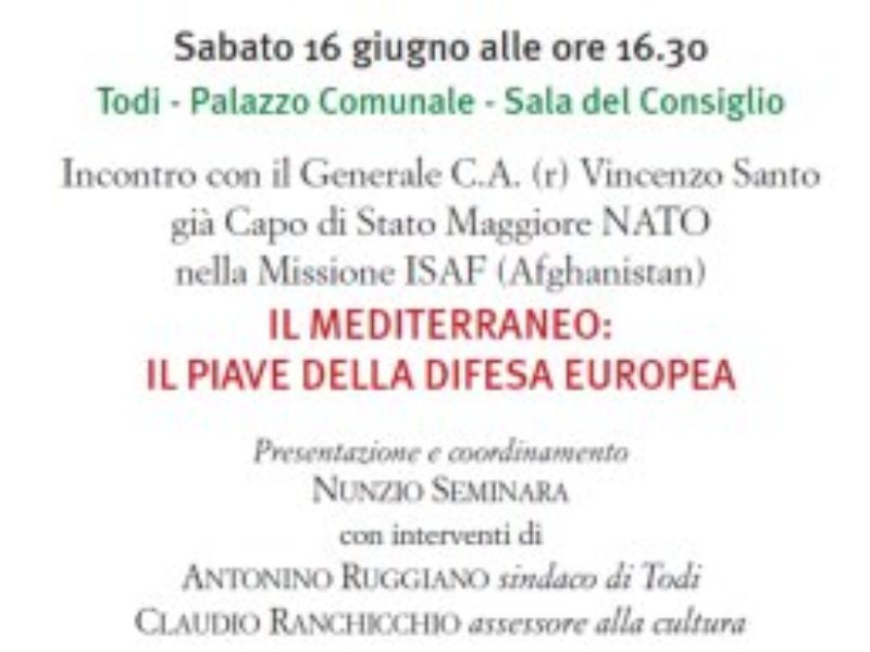 Il Mediterraneo: il Piave della Difesa Europea