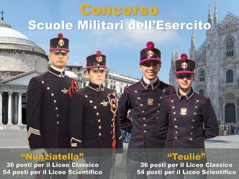 Concorso per l’ammissione alla Scuola Militare “Nunziatella” – 2020