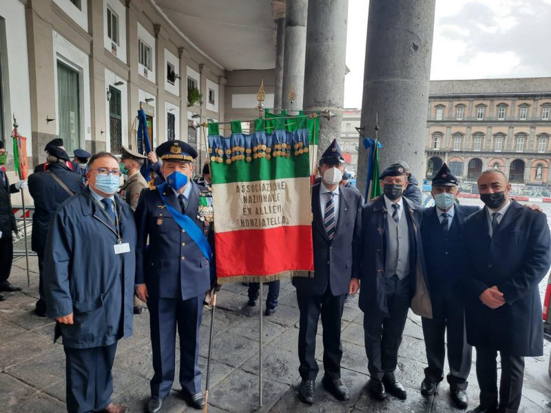 Napoli 4 novembre 2021 –  la Sezione Campania e Basilicata a Piazza del Plebiscito