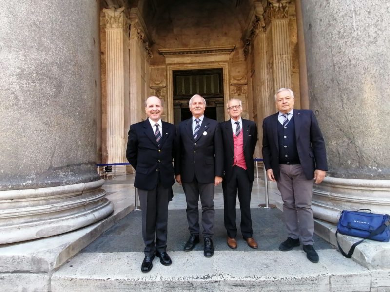 RICORDATI ALLA BASILICA DEL PANTHEON GLI EX ALLIEVI DEL LAZIO RECENTEMENTE SCOMPARSI