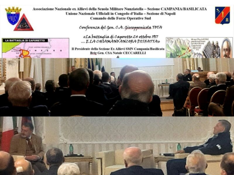 Napoli 21 marzo Palazzo Salerno ” La battaglia di Caporetto … e la chiamano ancora disfatta”