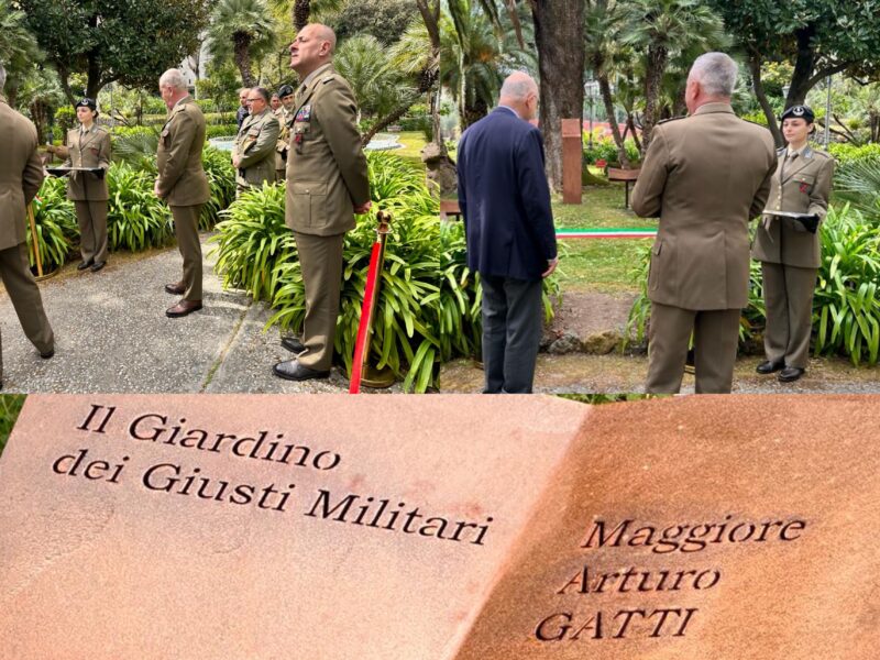 Napoli 30 marzo – Inaugurato il Giardino dei Giusti Militari