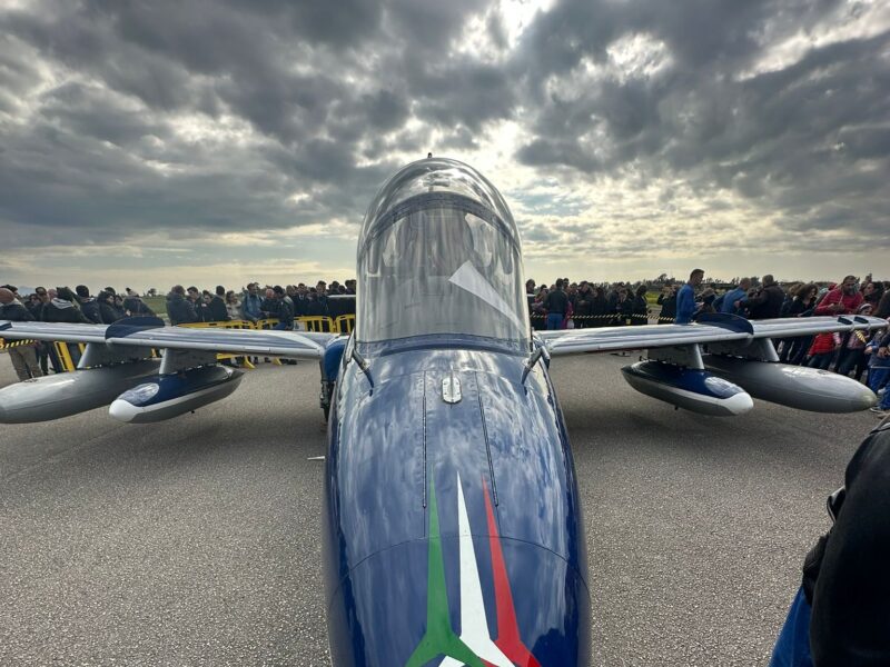 Grazzanise (CE) 04 aprile 2023 – Ex Allievi in visita per evento addestrativo Frecce Tricolori Aeronautica Militare